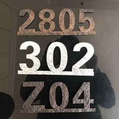 

House number European-style door sign, custom-made apartment door number Villa door panels only letter, number, house Hotel