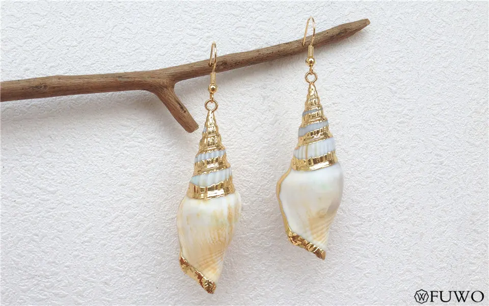 Conch Shell Dangle Earrings 10