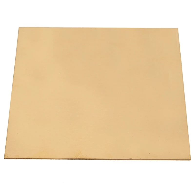 1pc 1mm Thickness Brass Sheet Plate 100mm*100mm with Corrosion Resistance For Welding Brzing Tool