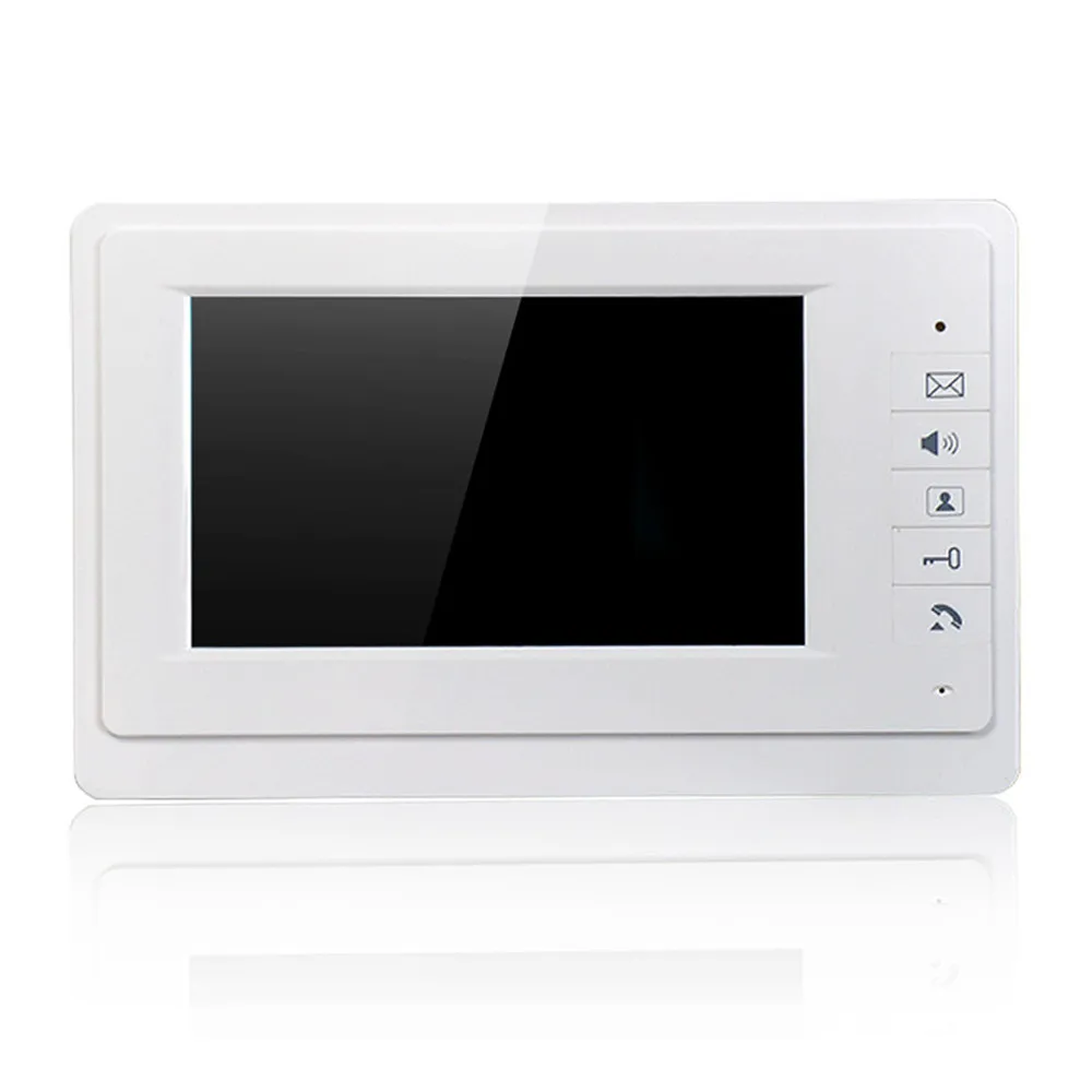Freeshipping 7 Inch Video Doorbell Best CMOS TFT-LCD hd screen Wired Video Doorphone for villa with night vision 1V1 panel
