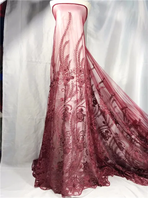 French lace latest 2018 african fabric with beads high quality material for embroidery evening dress!!yju-430 | Дом и сад