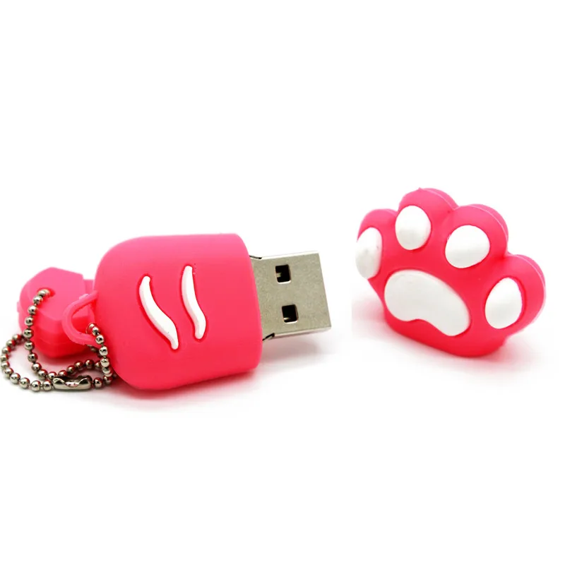 Usb флеш накопитель BiNFUL 2020 с когтями 64 ГБ коричневый розовый черный синий цвета usb 2