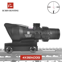 Robin Hunting 4x32 Acog оптика из настоящего волокна Охотничья винтовка