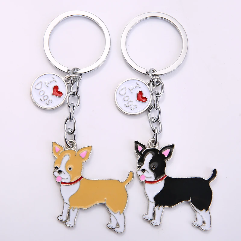 NEW Lovely chihuahua Dog Key Chain Key Ring Bag Charm Car Key Holder