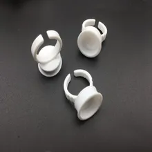 300 шт/партия одноразовое перманентное кольцо для макияжа, неразделитель, Татуировка чернил, татуировка бровей и губ держатель пигментов, кольца, контейнер/чашка