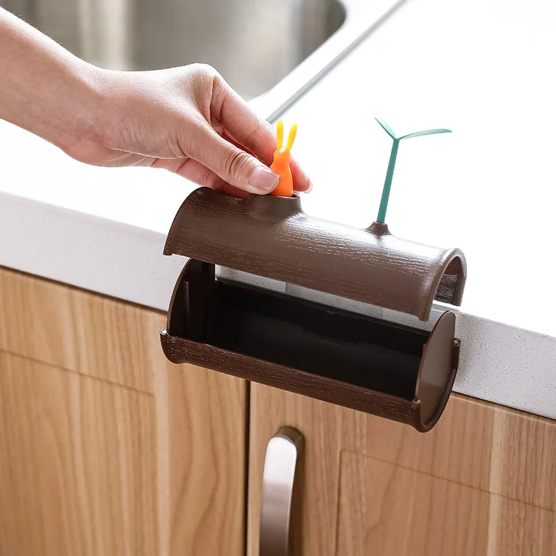 الحمام حامل ورق المرحاض جدار شنقا لزجة هوك القمامة كيس قمامة منظمة المطبخ تخزين الأنسجة استخراج مربع حالة