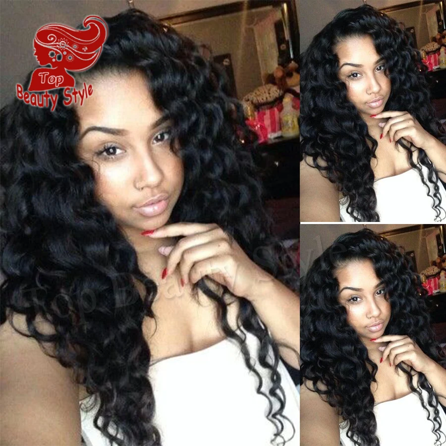 

Promotion! Body Wave Brazilian Hair Heat Resistant Synthetic Lace Front Wigs  Big Wave Wig For Black Women Free Shipping