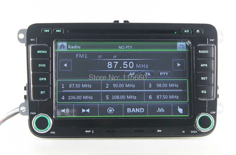 Car DVD for VW volkswagen Skoda with Green light 10
