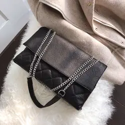 2018 Женская мода маленькая сумка на плечо из искусственной кожи квадратная маленькая квадратная цепочка сумка простые роскошные сумки