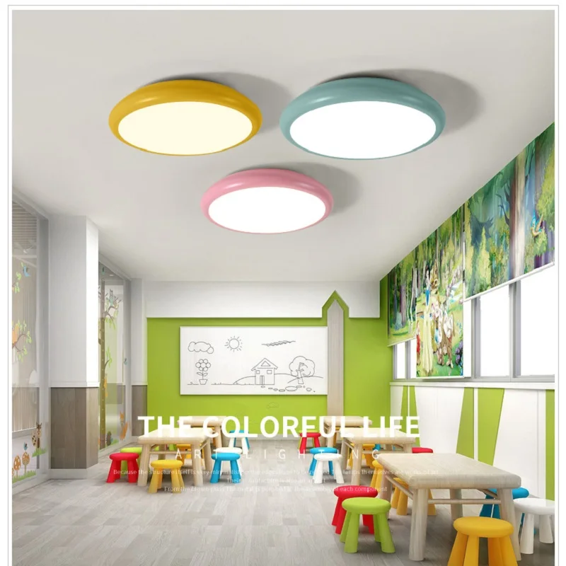 

New design Macarons color LED Ceiling Chandelier Lights for Livingroom bed room study room ceiling lamp lamparas de techo abajur
