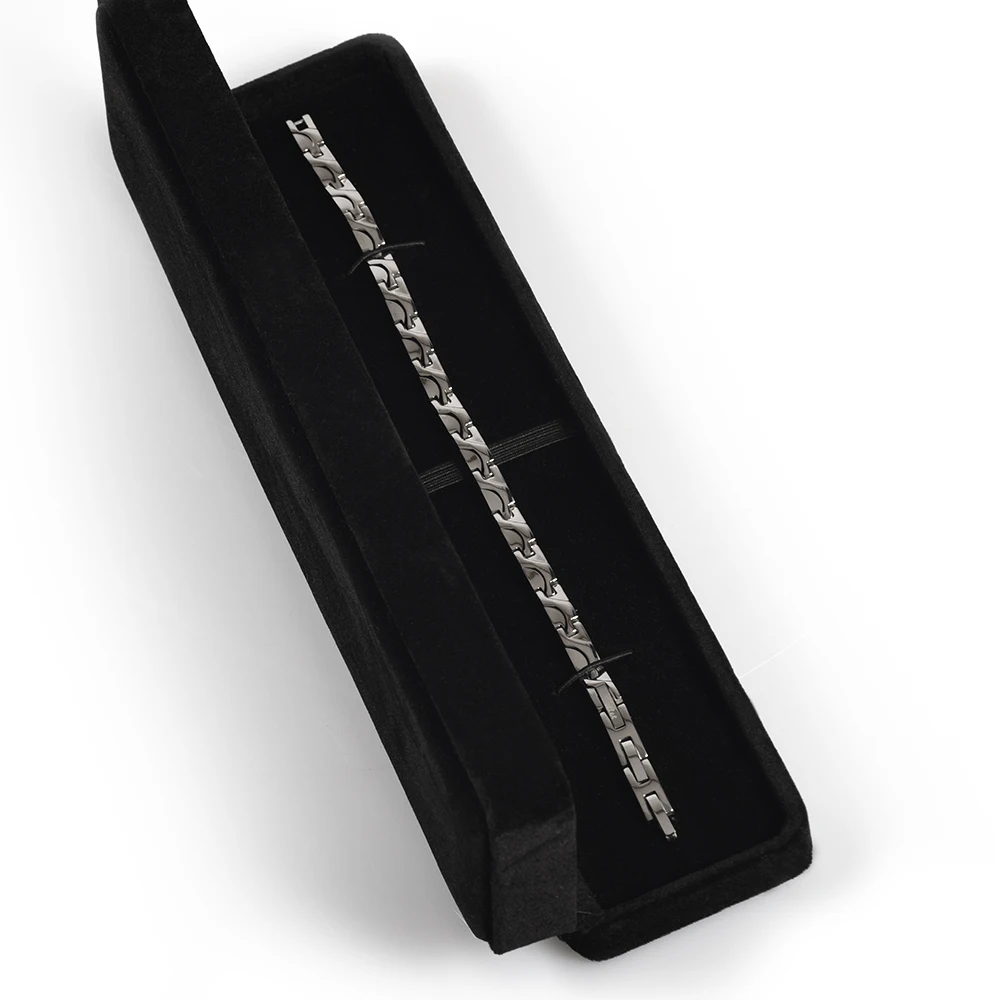 Wollet 21 см целебная энергия Магнитный чистый титановый браслет для женщин мужчин Германий гематит забота о здоровье серебряный цвет