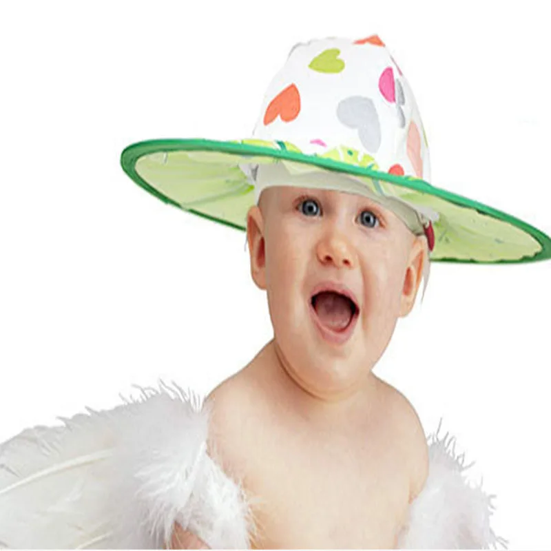 

Babys Shampoo Caps Fruit Pattern Kids Hat Toddler Kids Shampoo Bathing Shower Cap Waterproof Ear Protector Wash Hair Visor Caps