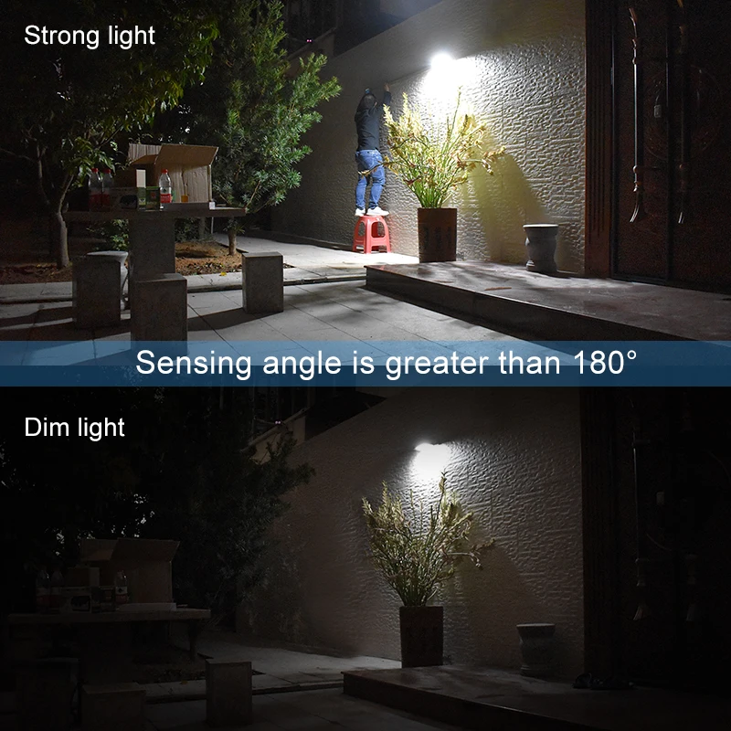 48 LED Солнечный свет IP65 Водонепроницаемый 800lm наружная безопасность беспроводная