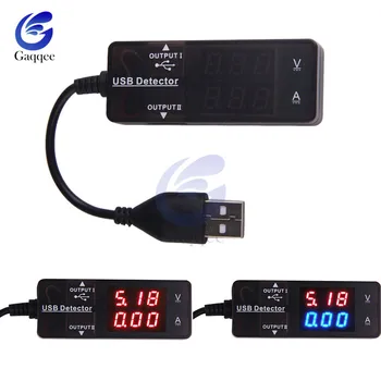 

New Portable Pocket Voltage Current Meter Power Detector HR Voltmeter Ammeter Charger LED Digital Dual USB Charger Doctor Tester