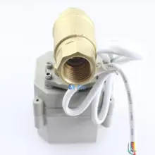 DN15-DN32 AC/DC9-36V 2 Way Латунь моторизованный шаровой клапан, NPT/BSP Электрический шаровой кран CR2-02/CR3-03/CR5-02