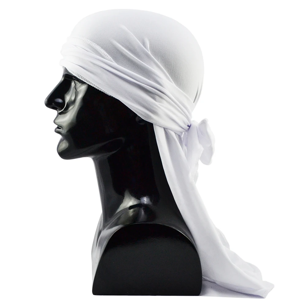 Touca masculina durag, bandana, gorro turbante, pe – Grandado