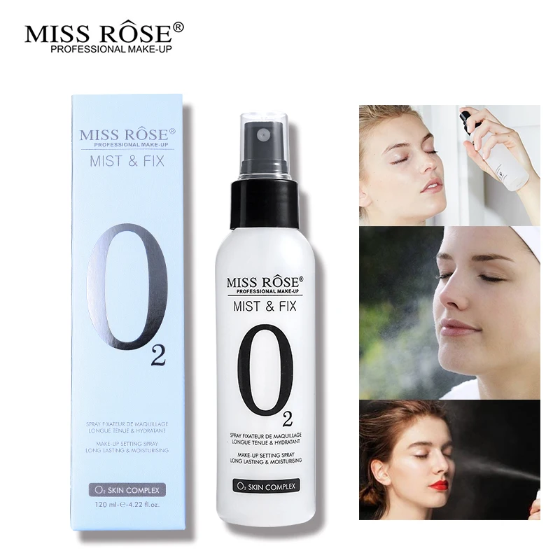 

120ml Miss Rose Face Makeup Foundation Setting Spray Matte Fix Mist Oil-control Finishing Long Lasting Moisturizing Make Up