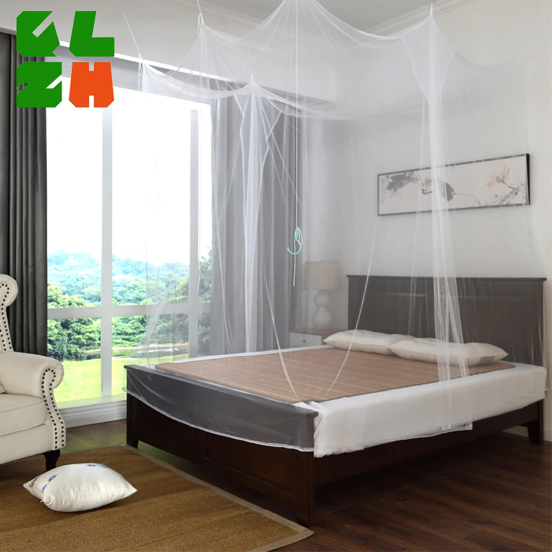 FULIZI Zipper Square Mosquito Net 100 Polyester Canopy Bi parting Door Circular Home Outdoor