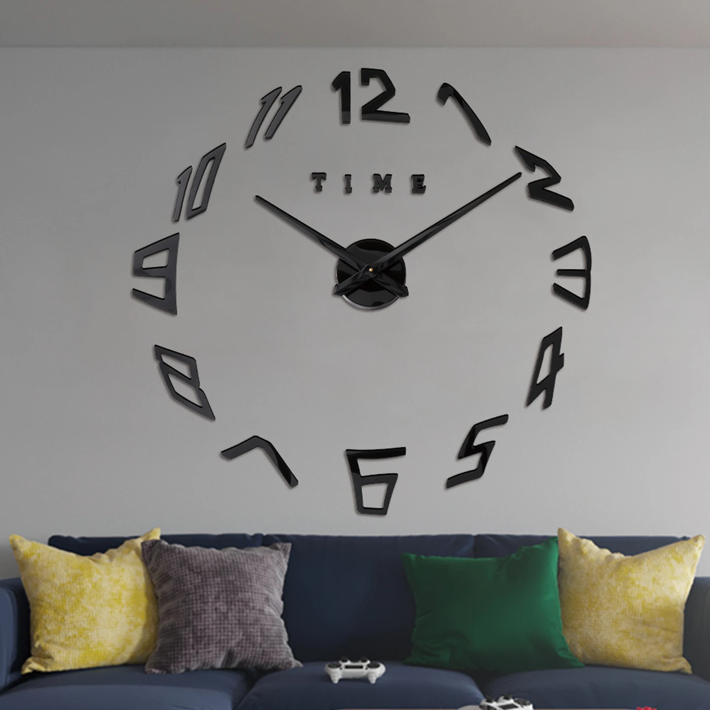 Новые настоящие большие часы настенные часы Horloge 3d Diy акриловые зеркальные наклейки украшение дома гостиная кварцевые иглы