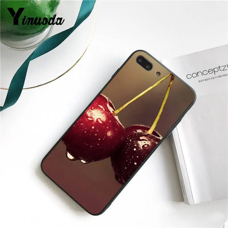 Чехол Yinuoda для iPhone 7 6 чехол с изображением летних вишневых фруктов оболочка