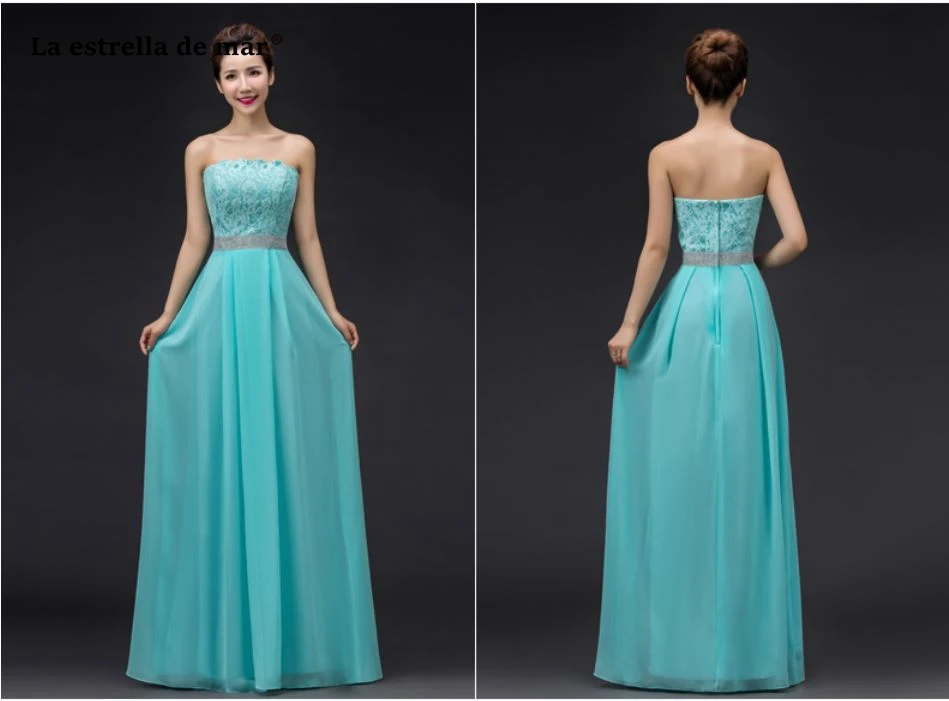 Vestido madrinha2018 новый кружева и шифона хрустальное сердце Милая Линия Бирюзовый Шампанское Белый Красный нарядные платья Длинные