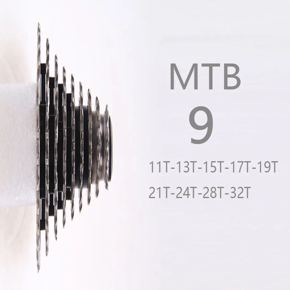 Солнце 9 s 11 32 т бесплатная колеса MTB велосипеда маховик Скорость кассета