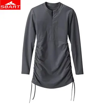 

SBART Women Lycra Snorkeling Wetsuits Shirt Long Sleeve Anty-UV Swimming Surfing Diving Wetsuit Sexy Ladies Water Sport Swimsuit