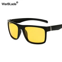 WarBLade, мужские солнцезащитные очки ночного видения, мужские очки для вождения автомобиля, поляризационные солнцезащитные очки, классический дизайнерский бренд, желтые, антибликовые