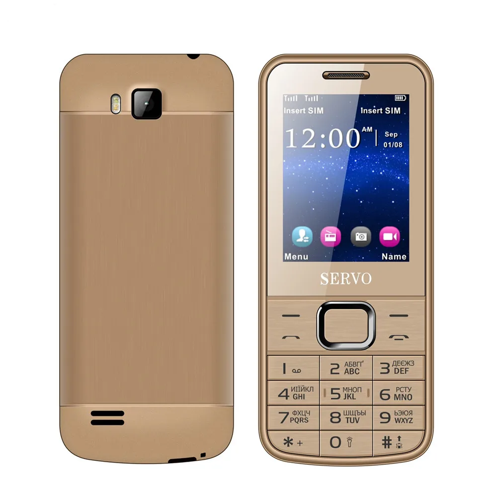 Оригинальный SERVO 225 2 4 &quotDual SIM карты мобильные телефоны GPRS вибрации внешнее FM