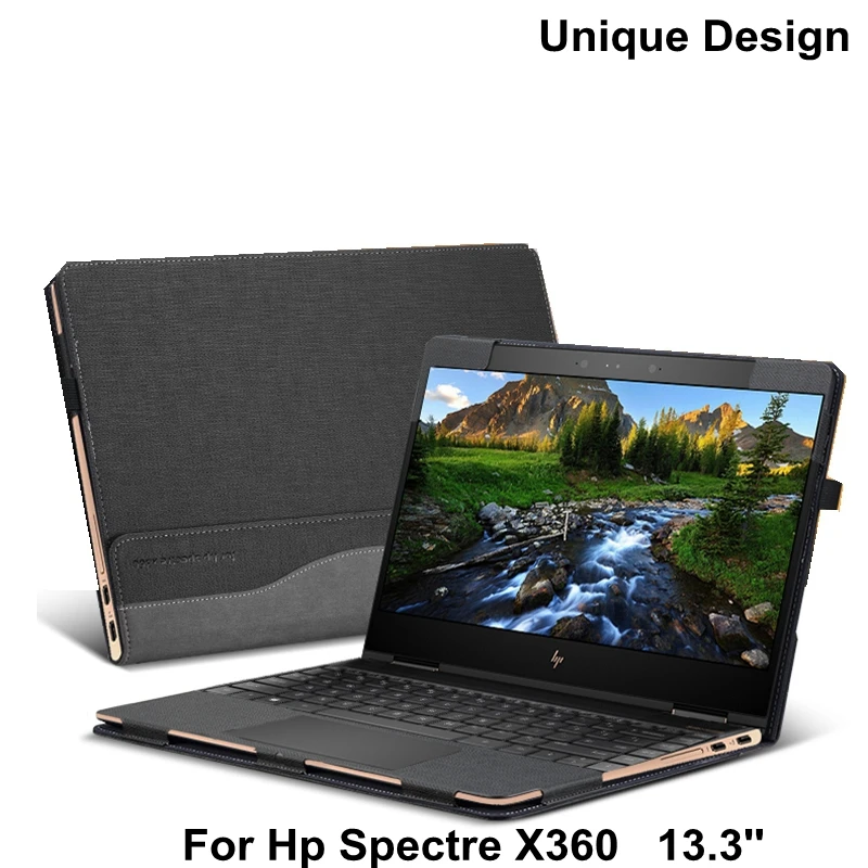 

New Creative Design Case For Hp Spectre X360 13.3 Inch Laptop Sleeve Case PU Leather Protective Cover Stylus As Gift