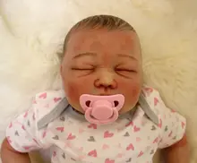 19 inch So Truly Real Collectible Lifelike Baby Girl Doll Weighted Sleeping Baby Reborn For Realism in Pink Baby Clothes