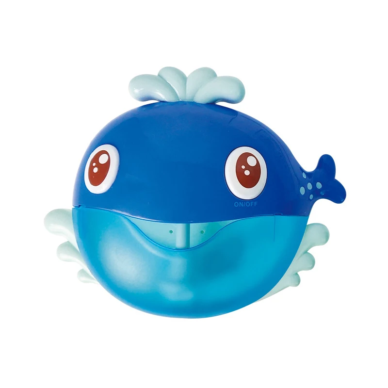 Дропшиппинг Забавный музыкальный КИТ пузырьковый воздуходувка машина Электрический автоматический КИТ пузырьковый чайник детские игрушки для ванной уличная игрушка для ванной - Цвет: Синий