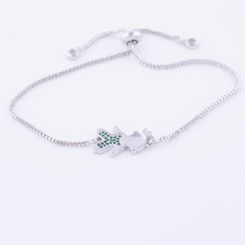 Браслет женский с шармами и фигурками из циркония инкрустацией меди|bracelets for|charm