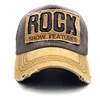 2022 High Quality Letter ROCK Embroidery Cotton Baseball Cap For Men Women Gorras Snapback Outdoor Sport Sun Hat ► Photo 1/6