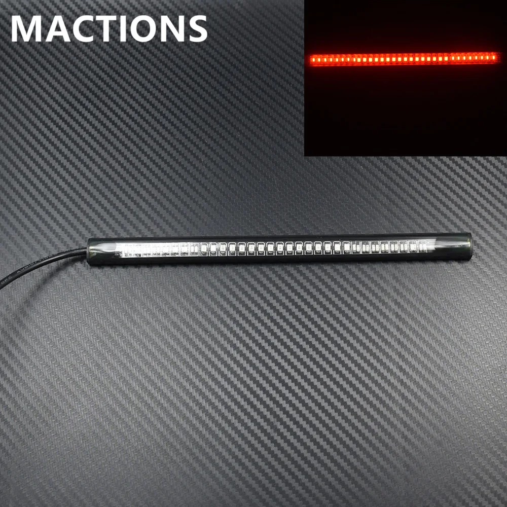 Buy Universal Flexible LED Motorcycle Brake Lights Tail Turn Signal Light Strip