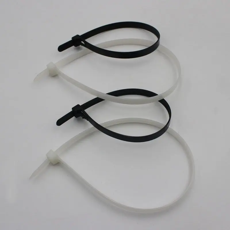 Milímetros de Alta Padrão de Fábrica de Auto-bloqueio de Plástico Unidades Pacote Qualidade Largura 5.2 Milímetros Cor Branca Nylon Abraçadeiras Zip Tie Fio 250 - 8*450 6 China cable ties Suppliers