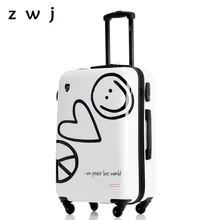 Модный бренд Чемодан-тележка креативный посадочный пароль Скалка багажа