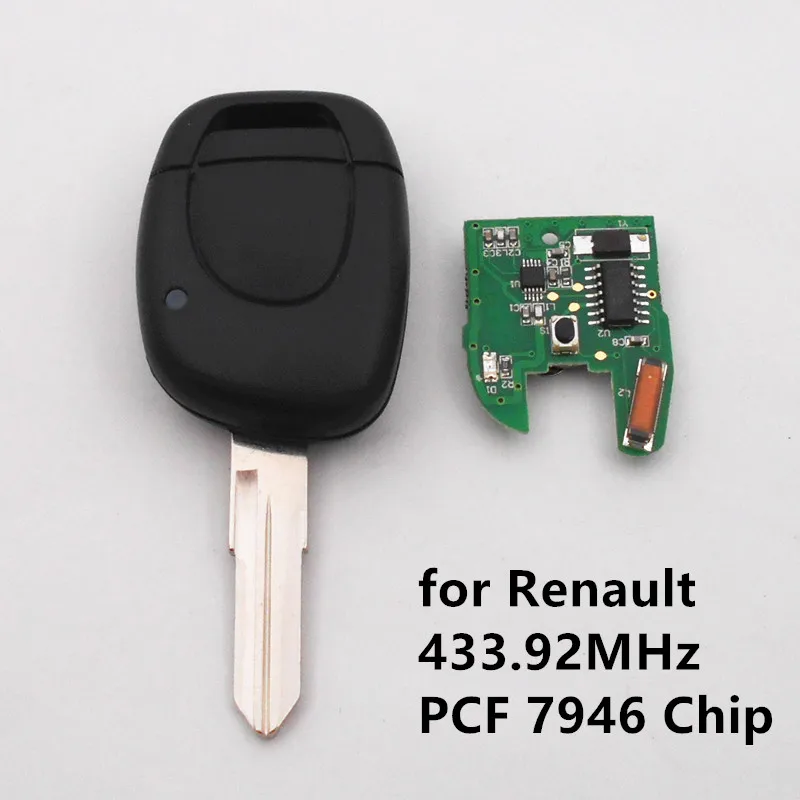 

New Remote Key 433MHz 1 button for Renault Master Clio Twingo Kangoo Keyless Entry Fob Car Alarm