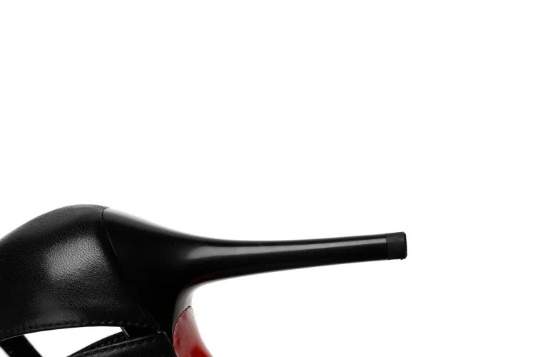 2018 Spring And Summer New Leather Solid Color Pointed Women's Shoes Ankle Straps With High Heels Pump M8F52 (37)
