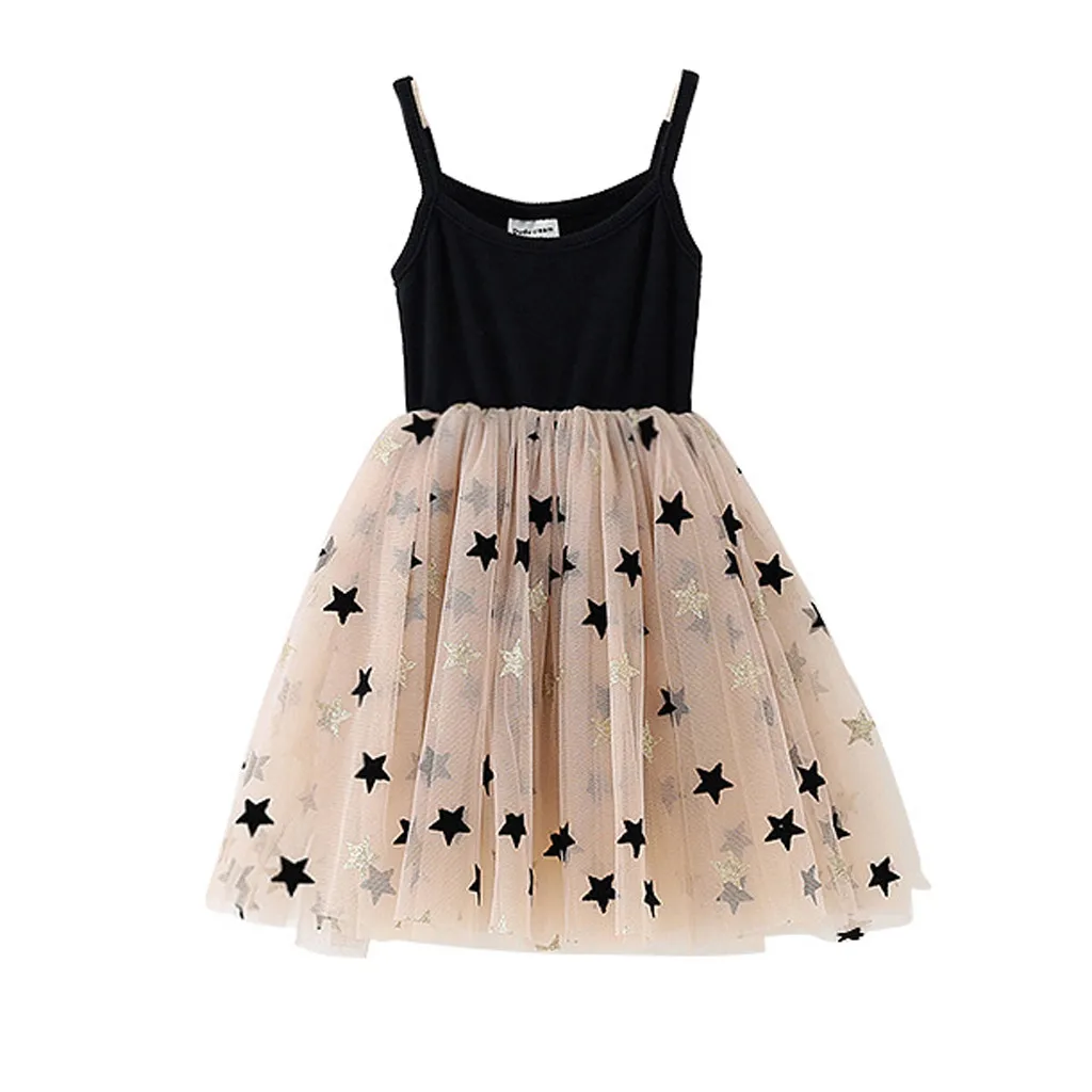 

ARLONEET Elegant Grils Sleeveless Dress with Tulle Wedding Party Princess Dresses Tutu Dress Summer Dress for Teenager Girls