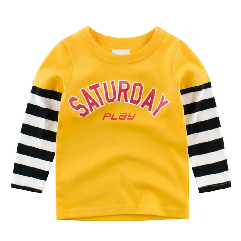 Baby T-shirt Kids Baby Tops Long Sleeve Print T Shirts Tops for Boys Children Casual Cotton Tee Shirts