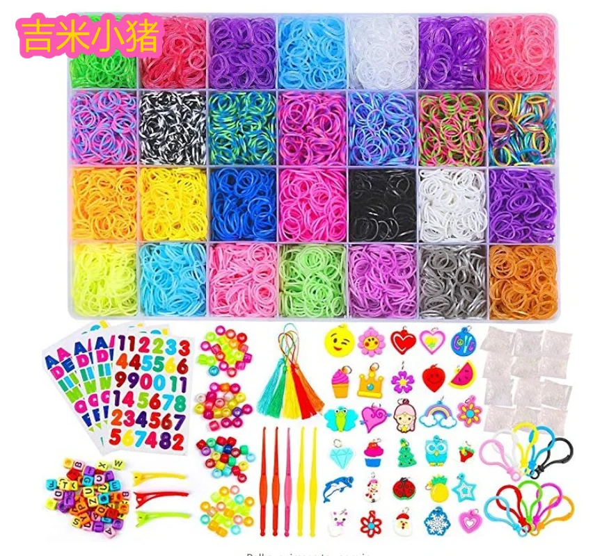 bandes-elastiques-en-caoutchouc-de-21-couleurs-pour-enfants-10000-pieces-cadeau-pour-filles-pour-tissage-et-lacage-bracelet-jouet-nouvelle-collection-2019