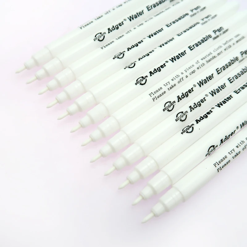 

10pcs/set White Color DIY Sewing Needlework Tools Cross Stitch Water Erasable Pens Grommet Ink Fabric Marker Marking Pens