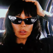 Маленькие солнцезащитные очки для женщин новые модные милые сексуальные женские солнцезащитные очки кошачий глаз женские винтажные Брендовые очки UV400