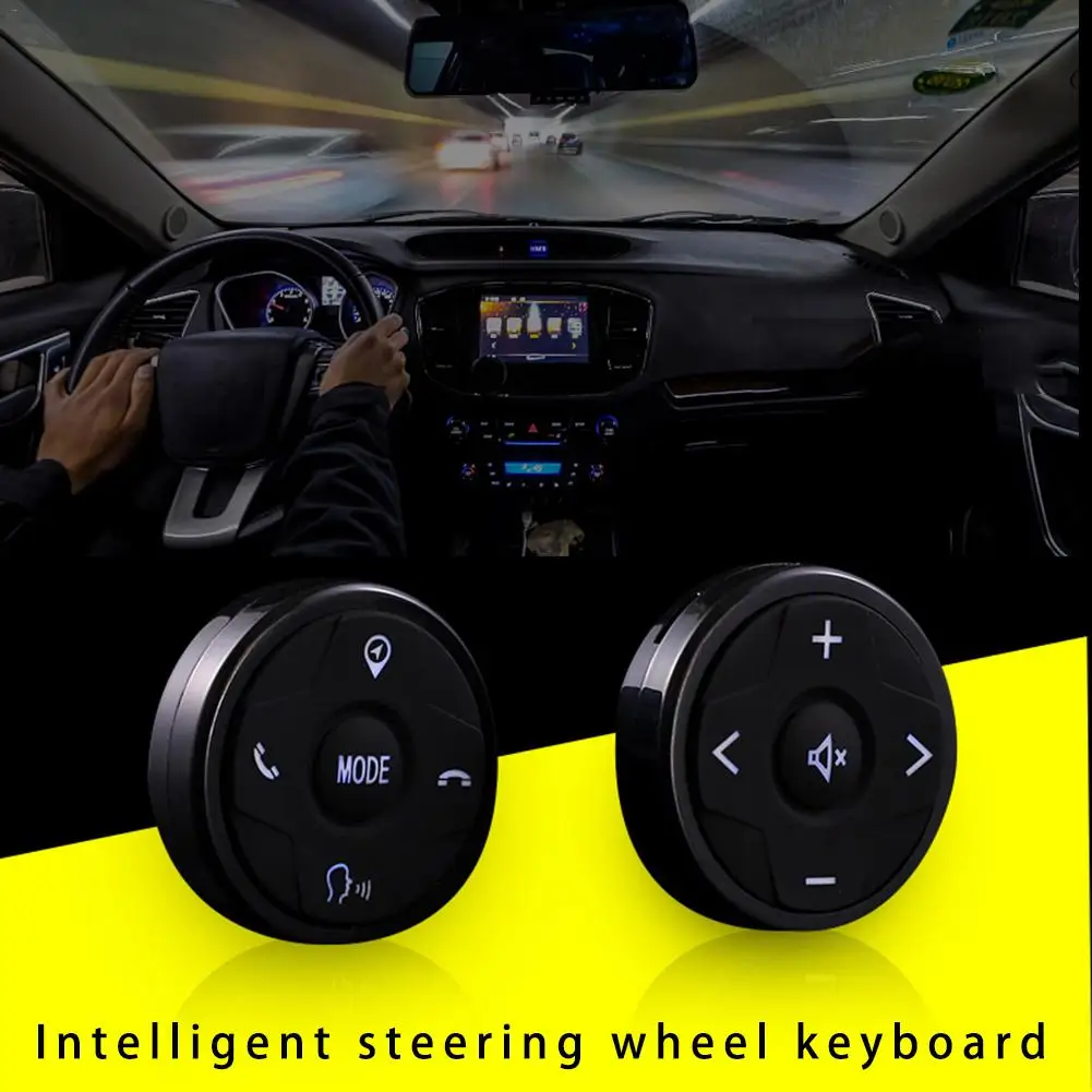 

Universal Remote Control For Car Steering Wheel 10 Keys Wireless Music DVD GPS Navigation Radio Remote Control Buttons