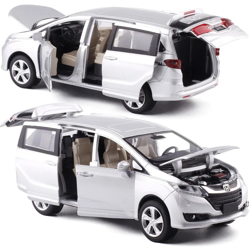1:32 Honda Odyssey звуковой светильник из сплава, модель автомобиля, литая под давлением, модель автомобиля для мальчика, коллекция игрушек, подарок для детей