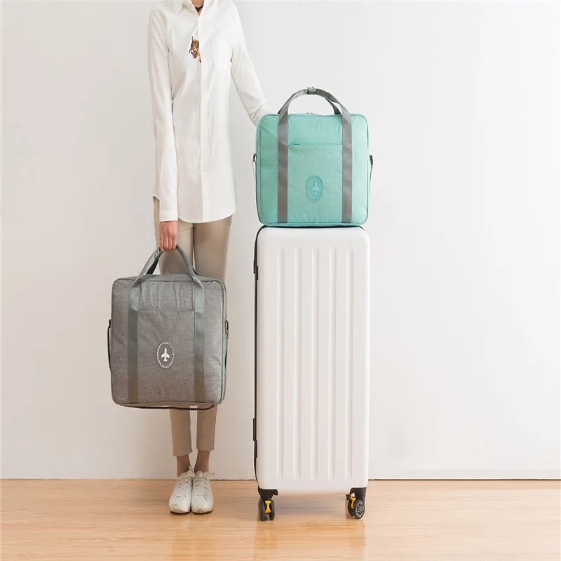 Rolling Wheeled Waterproof Duffle Bag Carry On Luggage Travel Suitcase