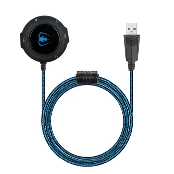 

USB 2.0 Sound Card HUB Headphones Microphone Adapter 3D Surround Sound External Audio Converter For PC Notebook QJY99