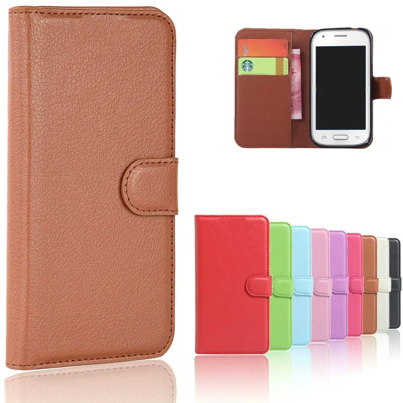 

Luxury Magnetic PU Leather Wallet Flip Phone Cover Case For Samsung Galaxy Ace 4 Ace4 Style LTE G357 G357FZ SM-G357FZ Coque