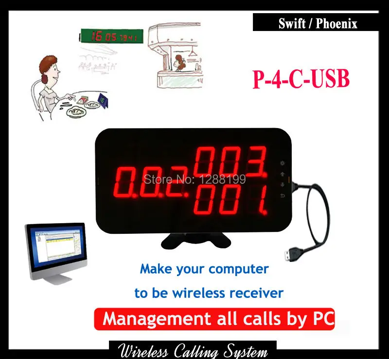 

Wireless restaurant ordering system With USB link to Computer can work with Table Call Button